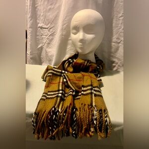 Plaid Tan Scarf